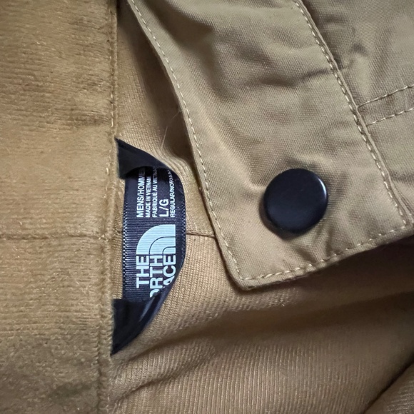North Face Steep Tech Ski Snow Pants Mens L Tan Mustard Lined Winter Ultrex - Picture 2 of 4